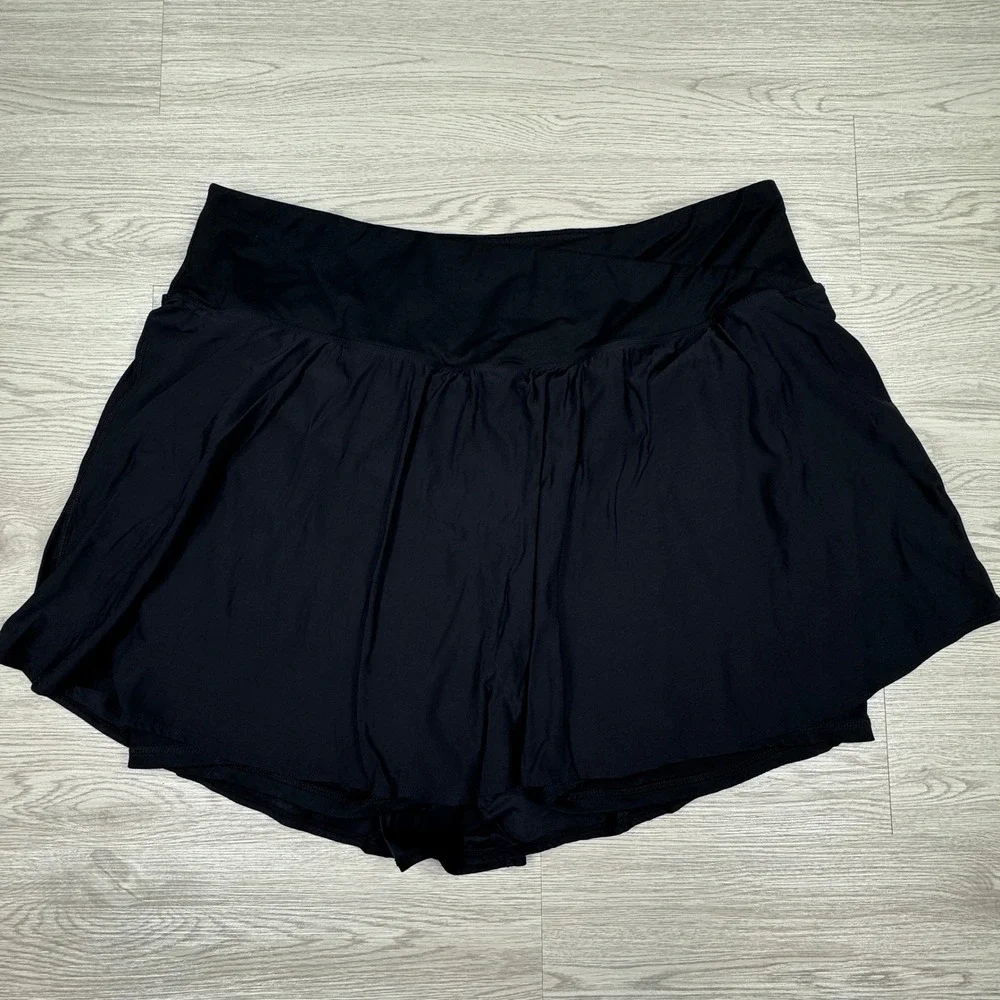 Torrid Women's Skort Active Crossover Waistband Black Size 3 Plus Athletic Skirt
